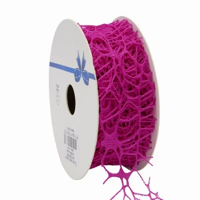 Pavučinová stuha Coral 38 mm x 10 m fuchsiová 