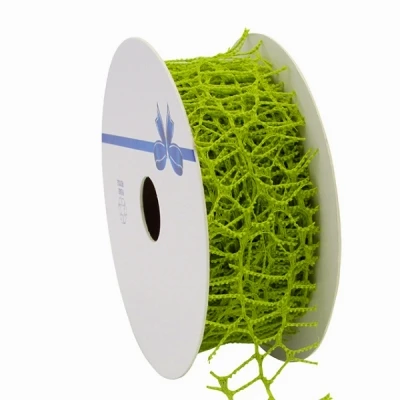 Pavučinová stuha Coral 38 mm x 10 m jarní zelená 