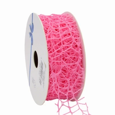 Pavučinová stuha Coral 38 mm x 10 m růžová 
