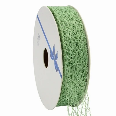 Pavučinová dekorační stuha 25 mm x 20 m pastelově zelená