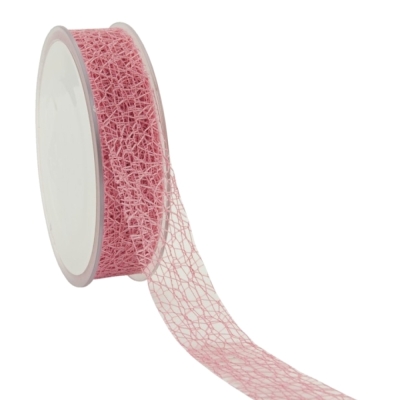 Stuha Honeycomb 25 mm x 20 m starorůžová