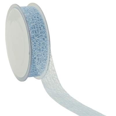 Stuha Honeycomb 25 mm x 20 m světle modrá