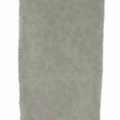 Stuha lněná s drátkem krémová svatební ornamenty 9.1 m