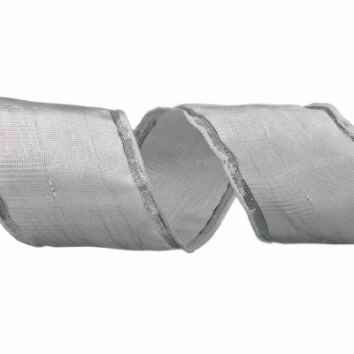 Stuha organzová s drátkem bílá 9.1 m