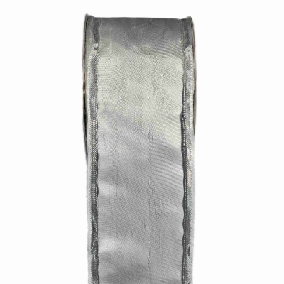 Stuha organzová s drátkem bílá 9.1 m