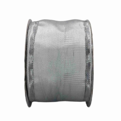 Stuha organzová s drátkem bílá 9.1 m