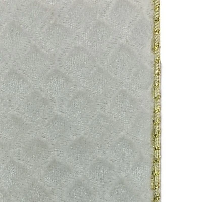 Stuha organzová s drátkem bílá geometrie 9.1 m