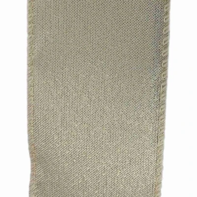 Stuha organzová s drátkem zlatá vánoční 9.1 m