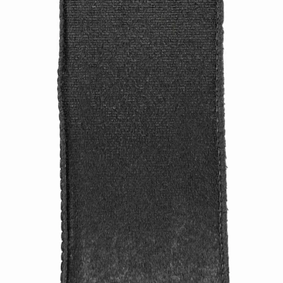 Stuha sametová s drátkem černá 9.1 m