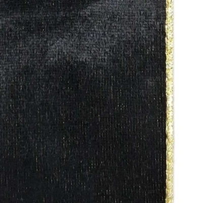 Stuha sametová s drátkem černá 9.1 m