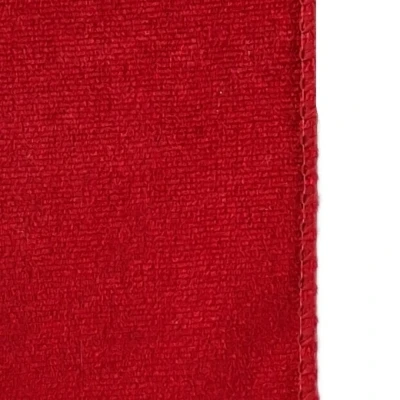 Stuha sametová s drátkem červená vánoční 9.1 m