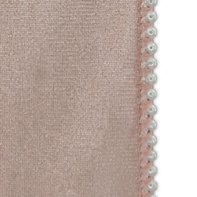 Stuha sametová s drátkem růžová svatební 9.1 m