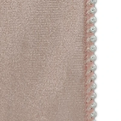 Stuha sametová s drátkem růžová svatební 9.1 m