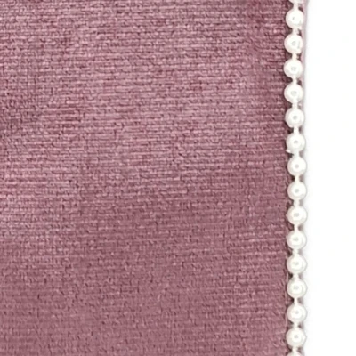 Stuha sametová s drátkem růžová svatební 9.1 m