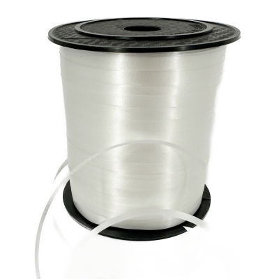 Stuha VÁZACÍ CURLY RIBBON BÍLÁ 5mmx250m