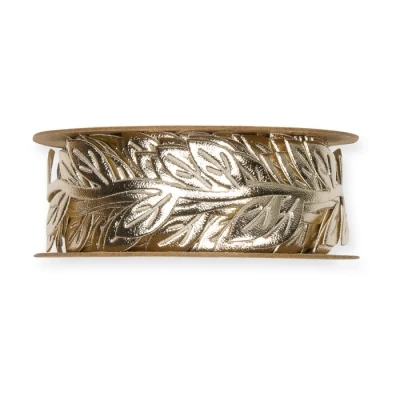 Stuha z umělé kůže Listy