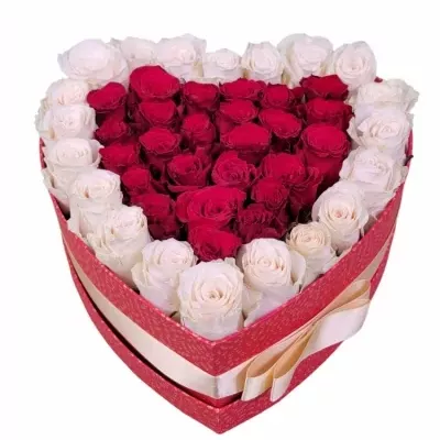 Valentínské srdce ruží CHANTAL veľké