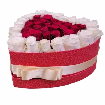 Valentýnské srdce růží CHANTAL velké