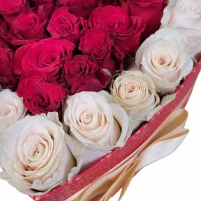 Valentýnské srdce růží CHANTAL velké