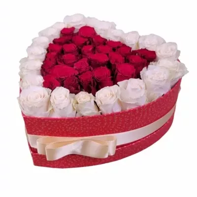 Valentýnské srdce růží CHANTAL velké