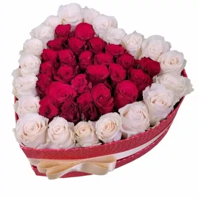 Valentínské srdce ruží CHANTAL veľké