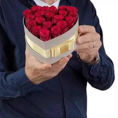 Valentýnské srdce růží CHRISTINE malé