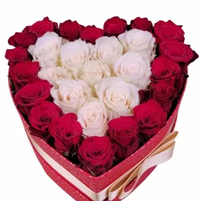 Valentýnské srdce růží EDITH střední