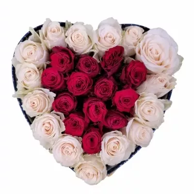 Valentýnské srdce růží NICOLE střední