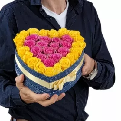 Valentýnské srdce růží SOPHIA velké