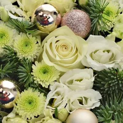 Vánoční krabička ALASKA modrá 24x10cm (FLR)