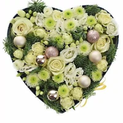 Vánoční krabička ALASKA modrá 24x10cm (FLR)