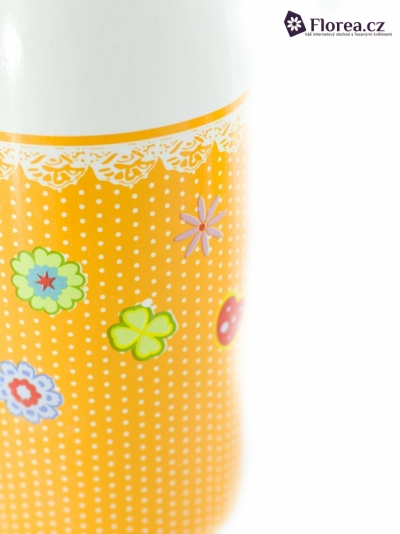 BOTTLE CERAMIC ORANGE Ø10X31cm