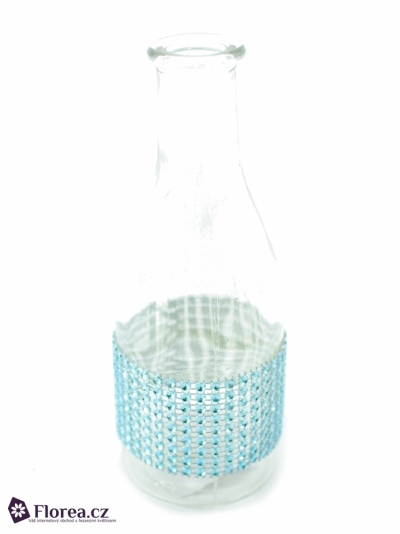 BOTTLE DIAMONT BLUE Ø6x18cm