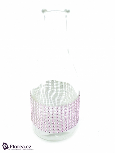 BOTTLE DIAMONT LILA Ø6x18cm